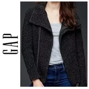 gap moto sweater